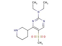 N,N-diethyl-5-(methylsulfonyl)-4-piperidin-3-ylpyrimidin-2-amine
