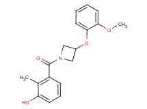 3-{[3-(2-methoxyphenoxy)-1-azetidinyl]carbonyl}-2-methylphenol