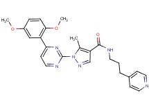 1-[4-(2,5-dimethoxyphenyl)-2-pyrimidinyl]-5-methyl-N-[3-(4-pyridinyl)propyl]-1H-pyrazole-4-carboxamide