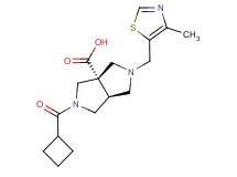 (3aS*,6aS*)-2-(cyclobutylcarbonyl)-5-[(4-methyl-1,3-thiazol-5-yl)methyl]hexahydropyrrolo[3,4-c]pyrrole-3a(1H)-carboxylic acid