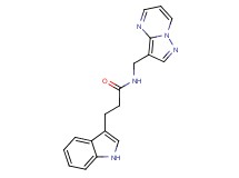 3-(1H-indol-3-yl)-N-(pyrazolo[1,5-a]pyrimidin-3-ylmethyl)propanamide