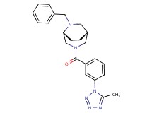 (1R*,5R*)-6-benzyl-3-[3-(5-methyl-1H-tetrazol-1-yl)benzoyl]-3,6-diazabicyclo[3.2.2]nonane