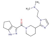 N,N-dimethyl-2-{2-[1-(1,4,5,6-tetrahydrocyclopenta[c]pyrazol-3-ylcarbonyl)-3-piperidinyl]-1H-imidazol-1-yl}ethanamine