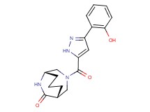 (1S*,5R*)-3-{[3-(2-hydroxyphenyl)-1H-pyrazol-5-yl]carbonyl}-3,9-diazabicyclo[3.3.2]decan-10-one
