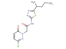 2-(3-chloro-6-oxopyridazin-1(6H)-yl)-N-[5-(1-methylbutyl)-1,3,4-thiadiazol-2-yl]acetamide