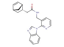 N-{[2-(1H-benzimidazol-1-yl)-3-pyridinyl]methyl}-2-[(1S*,2S*,4S*)-bicyclo[2.2.1]hept-5-en-2-yl]acetamide