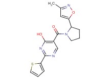 5-{[2-(3-methylisoxazol-5-yl)pyrrolidin-1-yl]carbonyl}-2-(2-thienyl)pyrimidin-4-ol