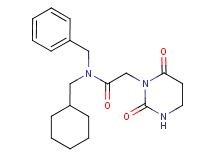 N-benzyl-N-(cyclohexylmethyl)-2-(2,6-dioxotetrahydropyrimidin-1(2H)-yl)acetamide