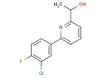 1-[6-(3-chloro-4-fluorophenyl)pyridin-2-yl]ethanol