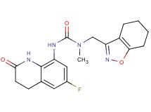 N'-(6-fluoro-2-oxo-1,2,3,4-tetrahydroquinolin-8-yl)-N-methyl-N-(4,5,6,7-tetrahydro-1,2-benzisoxazol-3-ylmethyl)urea