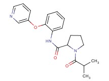 1-isobutyryl-N-[2-(3-pyridinyloxy)phenyl]prolinamide