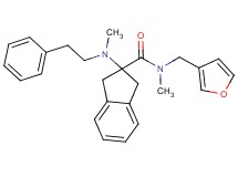 N-(3-furylmethyl)-N-methyl-2-[methyl(2-phenylethyl)amino]-2-indanecarboxamide