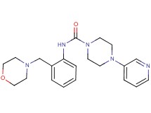 N-[2-(morpholin-4-ylmethyl)phenyl]-4-pyridin-3-ylpiperazine-1-carboxamide