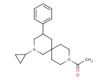 9-acetyl-2-cyclopropyl-4-phenyl-2,9-diazaspiro[5.5]undecane