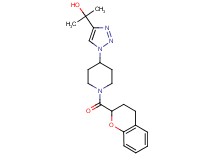 2-{1-[1-(3,4-dihydro-2H-chromen-2-ylcarbonyl)piperidin-4-yl]-1H-1,2,3-triazol-4-yl}propan-2-ol