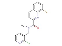 N-[(2-chloro-3-pyridinyl)methyl]-8-fluoro-N-methyl-2-quinolinecarboxamide