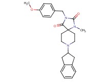 8-(2,3-dihydro-1H-inden-2-yl)-3-(4-methoxybenzyl)-1-methyl-1,3,8-triazaspiro[4.5]decane-2,4-dione