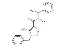 1-benzyl-N,5-dimethyl-N-(1-pyridin-3-ylethyl)-1H-1,2,3-triazole-4-carboxamide