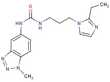 N-[3-(2-ethyl-1H-imidazol-1-yl)propyl]-N'-(1-methyl-1H-1,2,3-benzotriazol-5-yl)urea