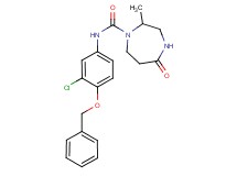 N-[4-(benzyloxy)-3-chlorophenyl]-2-methyl-5-oxo-1,4-diazepane-1-carboxamide