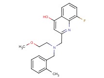 8-fluoro-2-{[(2-methoxyethyl)(2-methylbenzyl)amino]methyl}quinolin-4-ol