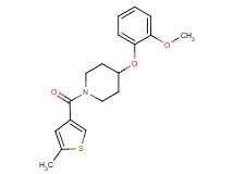 4-(2-methoxyphenoxy)-1-[(5-methyl-3-thienyl)carbonyl]piperidine
