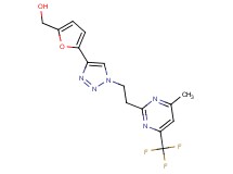 [5-(1-{2-[4-methyl-6-(trifluoromethyl)pyrimidin-2-yl]ethyl}-1H-1,2,3-triazol-4-yl)-2-furyl]methanol
