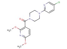 1-(5-chloro-2-pyridinyl)-4-[(2,6-dimethoxy-3-pyridinyl)carbonyl]piperazine