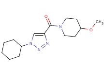 1-[(1-cyclohexyl-1H-1,2,3-triazol-4-yl)carbonyl]-4-methoxypiperidine