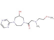 1-[N-(2-methoxyethyl)-N-methylglycyl]-4-pyrazin-2-yl-1,4-diazepan-6-ol