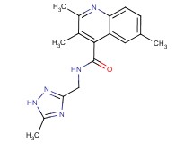 2,3,6-trimethyl-N-[(5-methyl-1H-1,2,4-triazol-3-yl)methyl]-4-quinolinecarboxamide