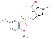 (3aS*,6aS*)-2-[(2-methoxy-5-methylphenyl)sulfonyl]-5-methylhexahydropyrrolo[3,4-c]pyrrole-3a(1H)-carboxylic acid