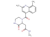 2-{1-[(2,8-dimethyl-4-quinolinyl)carbonyl]-3-oxo-2-piperazinyl}-N-methylacetamide