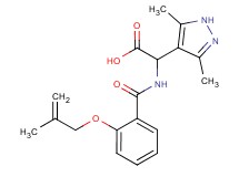 (3,5-dimethyl-1H-pyrazol-4-yl)({2-[(2-methylprop-2-en-1-yl)oxy]benzoyl}amino)acetic acid
