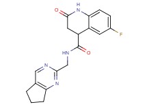 N-(6,7-dihydro-5H-cyclopenta[d]pyrimidin-2-ylmethyl)-6-fluoro-2-oxo-1,2,3,4-tetrahydro-4-quinolinecarboxamide