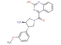 4-{[rel-(3R,4S)-3-amino-4-(3-methoxyphenyl)-1-pyrrolidinyl]carbonyl}-2-quinazolinol