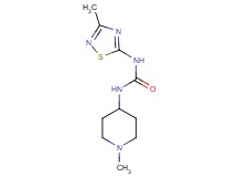 N-(1-methylpiperidin-4-yl)-N'-(3-methyl-1,2,4-thiadiazol-5-yl)urea
