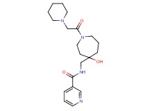 N-{[4-hydroxy-1-(1-piperidinylacetyl)-4-azepanyl]methyl}nicotinamide