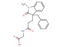 {[3-(3-benzyl-1-methyl-2-oxo-2,3-dihydro-1H-indol-3-yl)propanoyl]amino}acetic acid