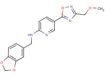 N-(1,3-benzodioxol-5-ylmethyl)-5-[3-(methoxymethyl)-1,2,4-oxadiazol-5-yl]-2-pyridinamine