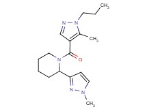 1-[(5-methyl-1-propyl-1H-pyrazol-4-yl)carbonyl]-2-(1-methyl-1H-pyrazol-3-yl)piperidine