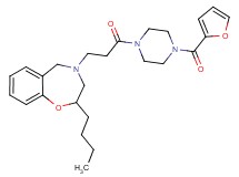2-butyl-4-{3-[4-(2-furoyl)-1-piperazinyl]-3-oxopropyl}-2,3,4,5-tetrahydro-1,4-benzoxazepine