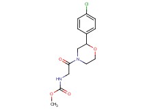 methyl {2-[2-(4-chlorophenyl)morpholin-4-yl]-2-oxoethyl}carbamate