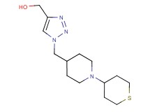(1-{[1-(tetrahydro-2H-thiopyran-4-yl)-4-piperidinyl]methyl}-1H-1,2,3-triazol-4-yl)methanol trifluoroacetate (salt)