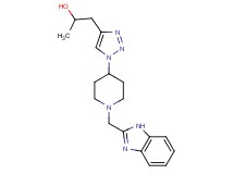 1-{1-[1-(1H-benzimidazol-2-ylmethyl)-4-piperidinyl]-1H-1,2,3-triazol-4-yl}-2-propanol