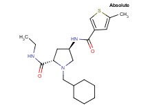 (4R)-1-(cyclohexylmethyl)-N-ethyl-4-{[(5-methyl-3-thienyl)carbonyl]amino}-L-prolinamide