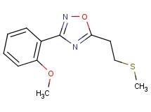 3-(2-methoxyphenyl)-5-[2-(methylthio)ethyl]-1,2,4-oxadiazole