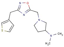 N,N-dimethyl-1-{[3-(3-thienylmethyl)-1,2,4-oxadiazol-5-yl]methyl}-3-pyrrolidinamine trifluoroacetate