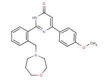 6-(4-methoxyphenyl)-2-[2-(1,4-oxazepan-4-ylmethyl)phenyl]pyrimidin-4(3H)-one