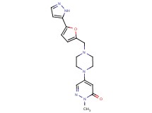 2-methyl-5-(4-{[5-(1H-pyrazol-5-yl)-2-furyl]methyl}-1-piperazinyl)-3(2H)-pyridazinone